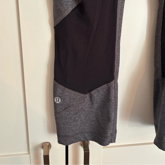 Lululemon pace rival crop leggings 22” in gray size 8 - Picture 6 of 7